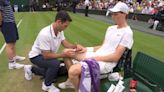 Jannik Sinner leaves court after doctor checked heart rate in Wimbledon match