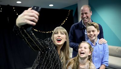 Prince William, Prince George, and Princess Charlotte Met Taylor Swift Backstage at the Eras Tour