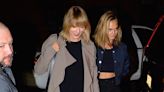 Taylor Swift Seen Leaving Recording Studio In Miniskirt With Friend Cara Delevingne
