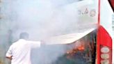 Puttur: Fire in KSRTC Airavat bus – passengers rescued