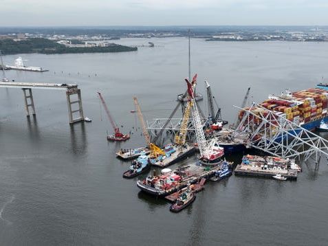 To Free Stuck Cargo Ship, Engineers Will Blow Up Baltimore Bridge