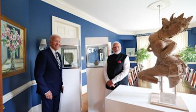 During Modi's visit, US returns 297 antiquities stolen or trafficked from India, some date to 2000 BCE