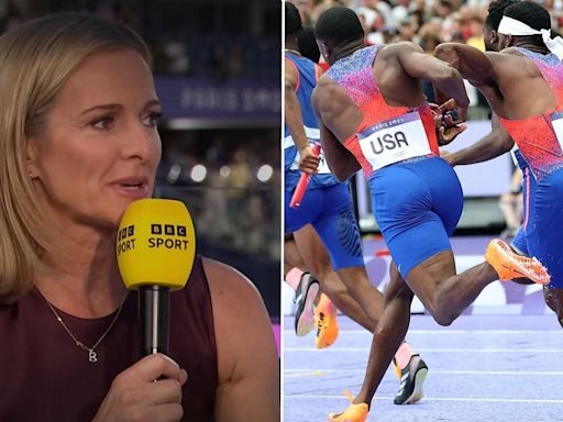 Gabby Logan shocks viewers by describing botched race with expletive