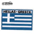 希臘刺繡 燙布片 國旗 補丁圖案 手工藝 胸章 立體 刺繡貼布 T恤 肩章 Greece flag patch