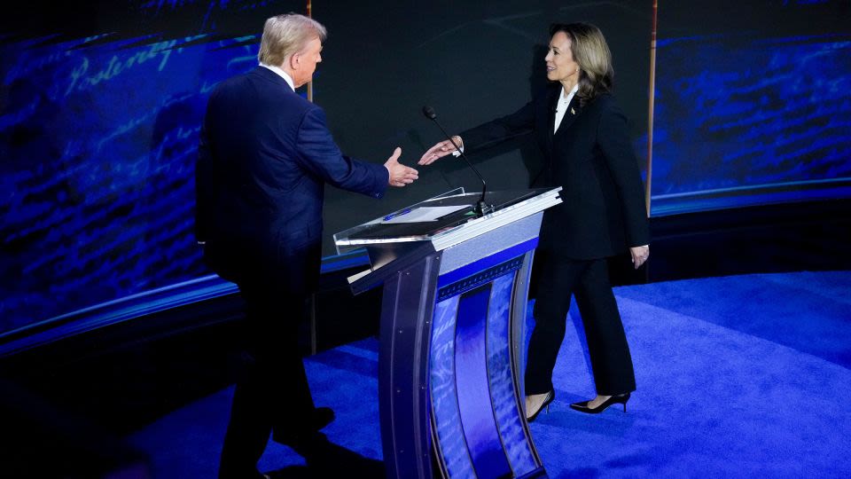 CNN Flash Poll: Majority of debate watchers say Harris outperformed Trump onstage