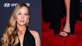 Jennifer Lawrence Goes All Black in Slick Maison Ernest Shoes at GLAAD Media Awards in NYC