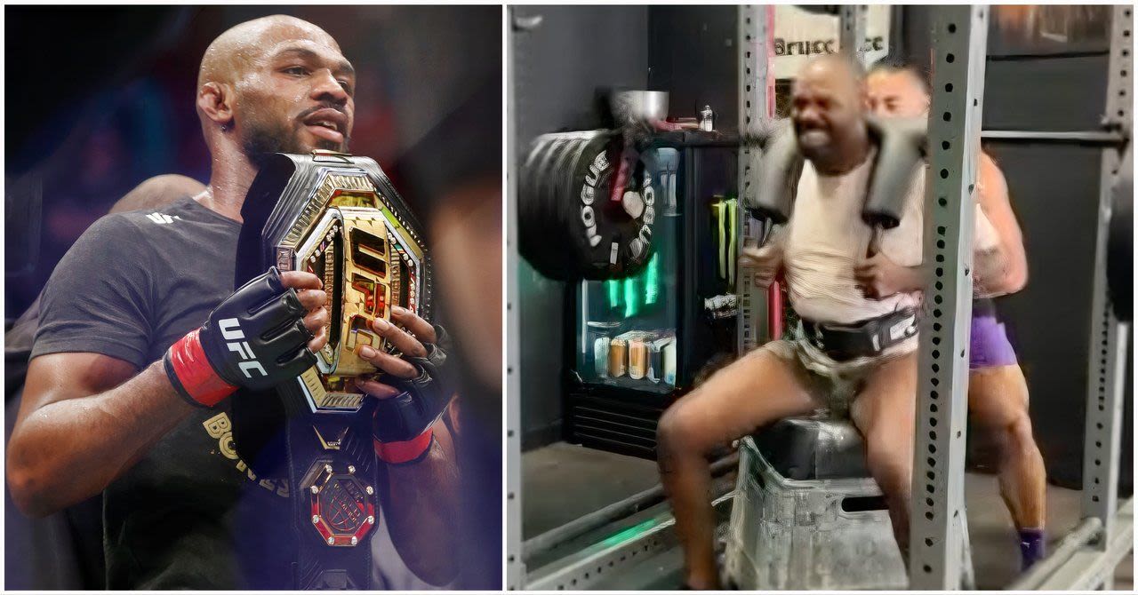 Jon Jones squatted a huge amount in training as the UFC legend gets closer to his comeback