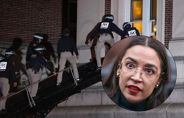 AOC claims NYPD clearing Columbia University 'endangers public safety'