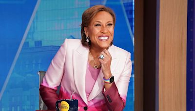 GMA's Robin Roberts Returns With Fractured Wrist After Tennis 'Tumble'