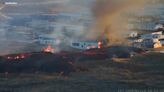 'Really nothing else we can do': New volcano eruption in Iceland sends lava flowing toward homes