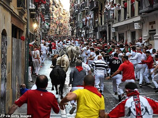 Trampled by the bulls: Pamplona festival runners battered by beasts