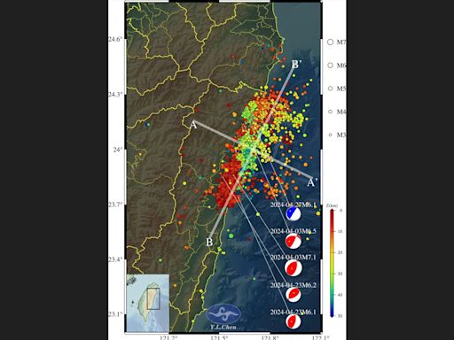 花蓮規模7.2地震餘震 鄭明典：離主震時間越久規模越小數量越少