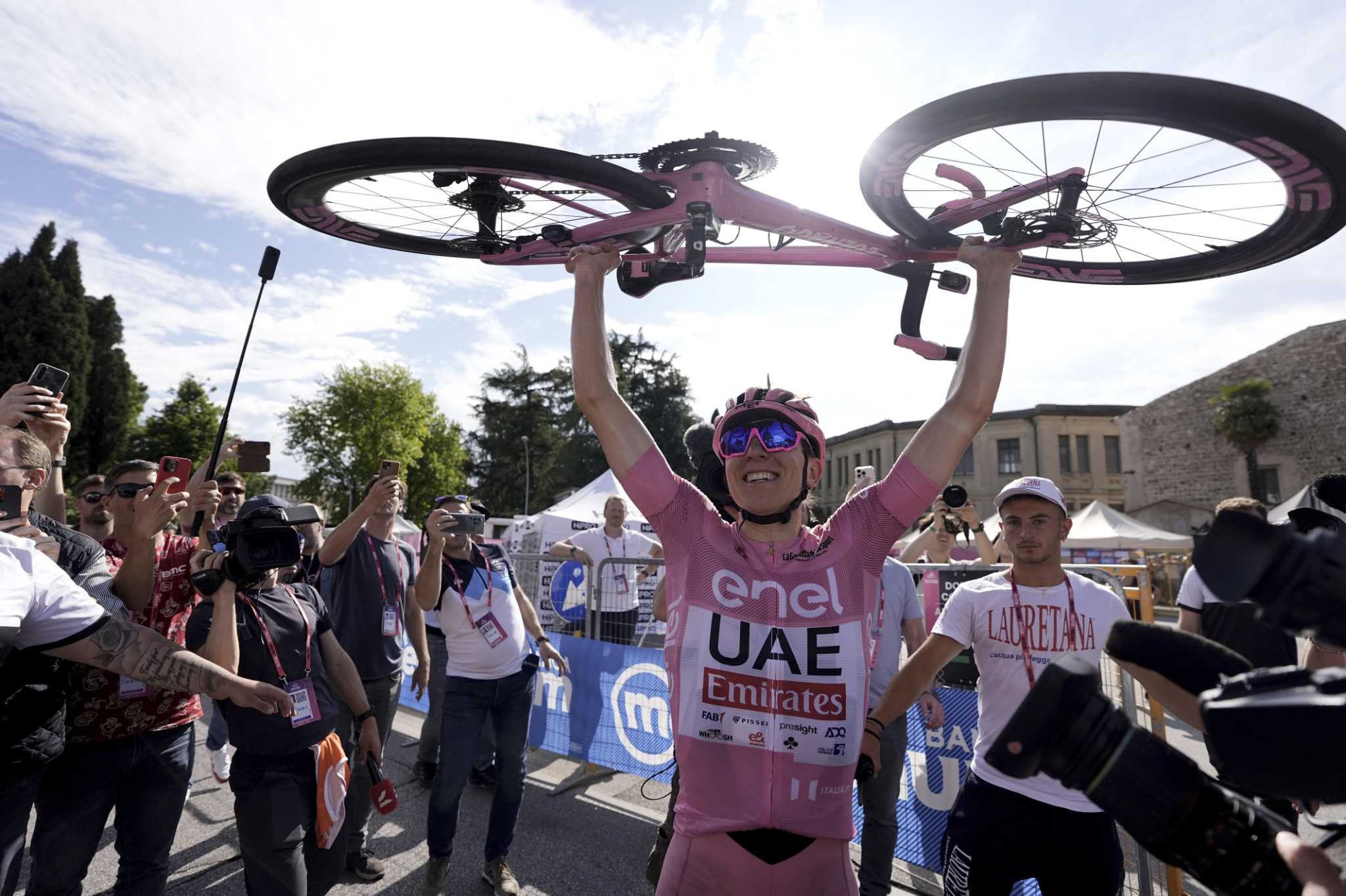 Pogacar all but wins Giro d'Italia on debut with another stunning stage victory
