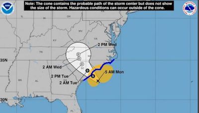 Storm forecast to hit SC could be a cyclone that causes heavy rain & flooding in Midlands