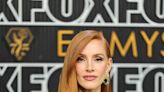 Jessica Chastain Wore a Retina-Searing Neon Gown to the Emmys