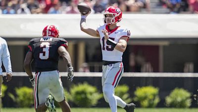 WATCH: Georgia QB Carson Beck and Receivers Getting Summer Work Together