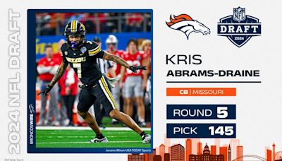 Broncos signing DB Kris Abrams-Draine to 4-year contract