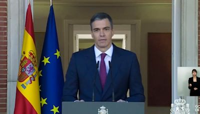 Este ha sido el discurso con el que Pedro Sánchez ha anunciado que no dimite