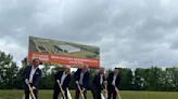 Holcomb, Toyota officials break ground on new $100 million forklift facility in Columbus