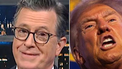 Stephen Colbert Responds To Report Trump Wants Him Punished If He Wins Election