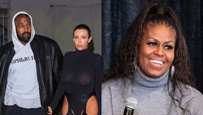 Kanye West brinca que gostaria de fazer um ménage com Bianca Censori e Michelle Obama