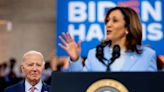 While Biden fumbles at the podium, Kamala Harris is doing her best at playing presidential