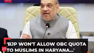 'BJP won't allow OBC quota to Muslims in Haryana...': Amit Shah