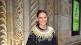 Katie Holmes’s Artful Black Gown Looks Like It’s Dripping With Sequins