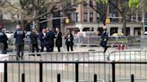 Man on fire outside of Manhattan courthouse where Donald Trump is on trial rushed to hospital
