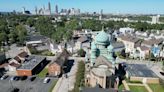 Cleveland police, fire officials block off streets near historical church after recent blaze