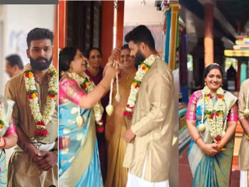Meera Vasudevan ties the knot with Vipin in Coimbatore, watch video | - Times of India