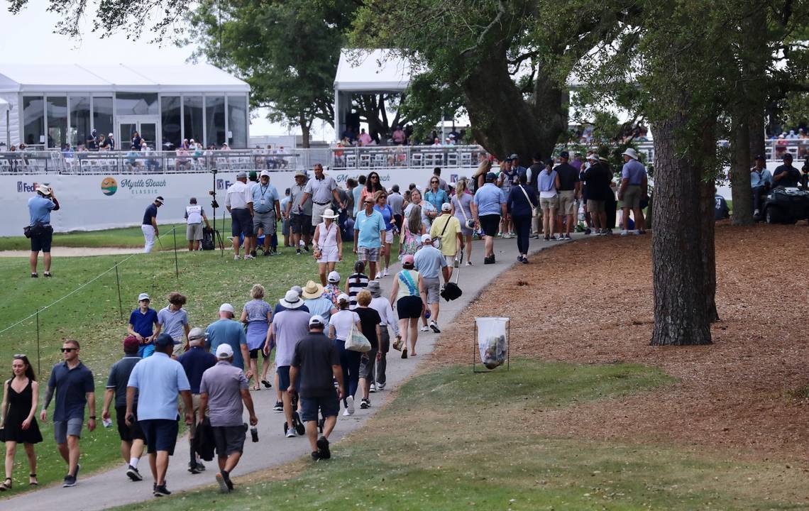 Myrtle Beach Classic golf tournament is open. Did people attend & are tickets available?