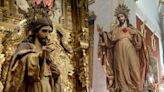 La mayor talla de España sale de procesión en Otura, Granada: mide más de tres metros