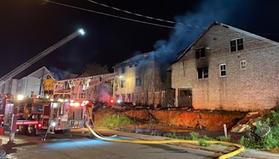 6 displaced after large overnight house fire near Uptown