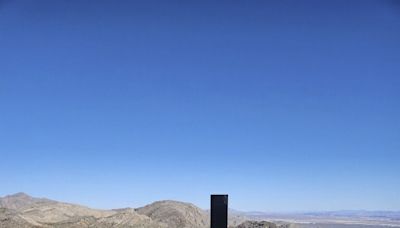 Gleaming monolith pops up in Nevada desert, the latest in a series of quickly vanishing structures