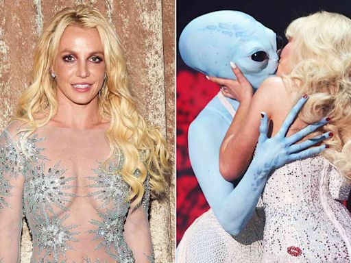 Britney Spears Says She Was Confused By Sabrina Carpenter 'Kissing an Alien' at the VMAs but Says, 'I Love Her to Death'