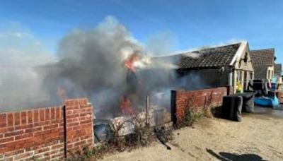 Huge fire erupts in Clacton, hitting ten properties