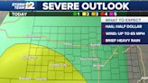 Some storms may be severe today