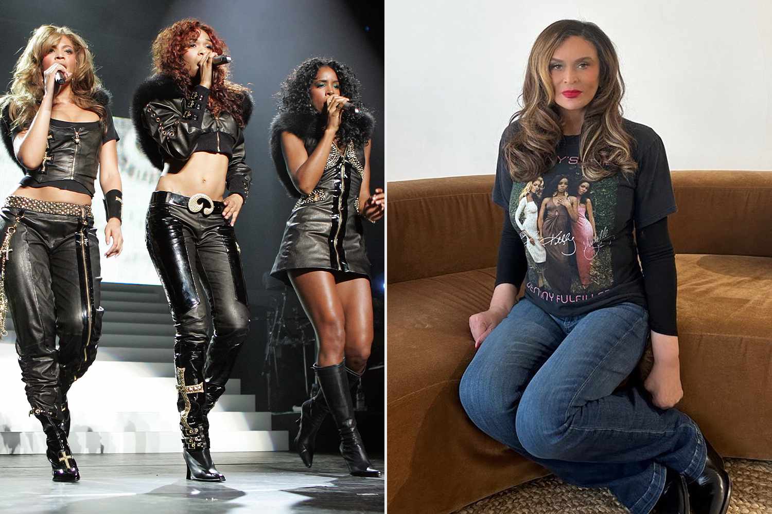 Tina Knowles Models 'Vintage' Destiny's Child's Tour Shirt She Swiped from Daughter Beyoncé's Closet