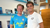 Italian club greeted by returning Manchester City superstar at City Football Academy training ground