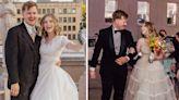 A bride put a modern spin on 2 vintage wedding dresses that she thrifted for $150