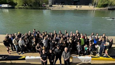 Oxford rowers raise awareness of river pollution with boat naming ceremony