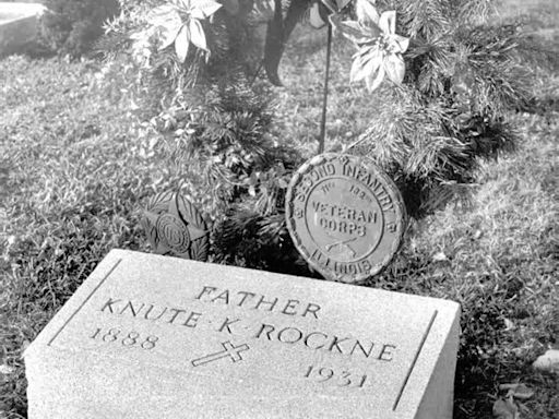 Rockne receives homecoming, as football coach legend reburied at University of Notre Dame