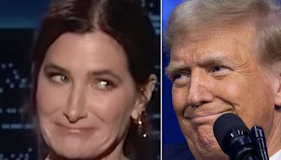 ‘Kimmel’ Guest Host Kathryn Hahn Has X-Rated Comeback To Trump's Weird Challenge