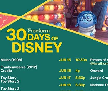 Full Lineup for Iconic Disney Films Featured on Freeform's '30 Days of Disney' Released