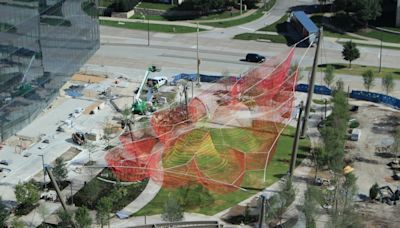 Frisco’s Kaleidoscope Park hits construction milestone with new butterfly-inspired sculpture