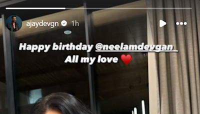 Ajay Devgn wishes his sister Neelam on birthday, shares glimpse from celebration