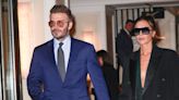 David Beckham cooks dinner as Mr Incredible and Victoria can't hide her delight