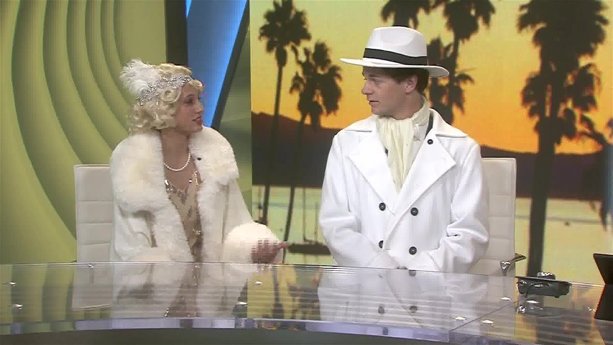 San Marcos High School student cast members previewed "Singin' in the Rain" on The Morning News