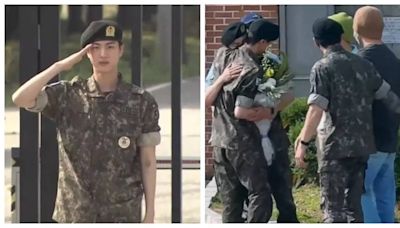 BTS REUNITES as Jin completes South Korean military service; J-Hope, RM, Jimin, V and Jungkook hug it out in adorable video - WATCH - Times of India